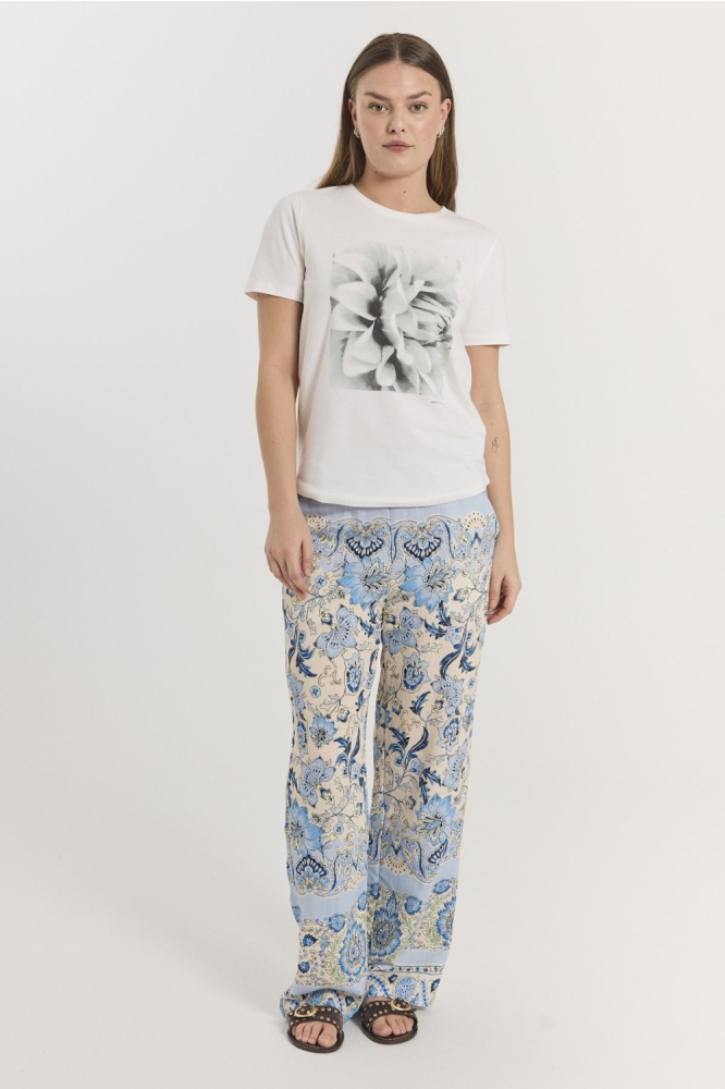 FQSURE TEE 207188 BRIGHT WHITE W. BLACK